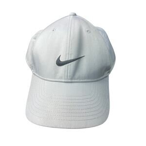 Nike Golf Legacy91 Dri-FIT White Adjustable Hat Cap Black Swoosh Dad Hat